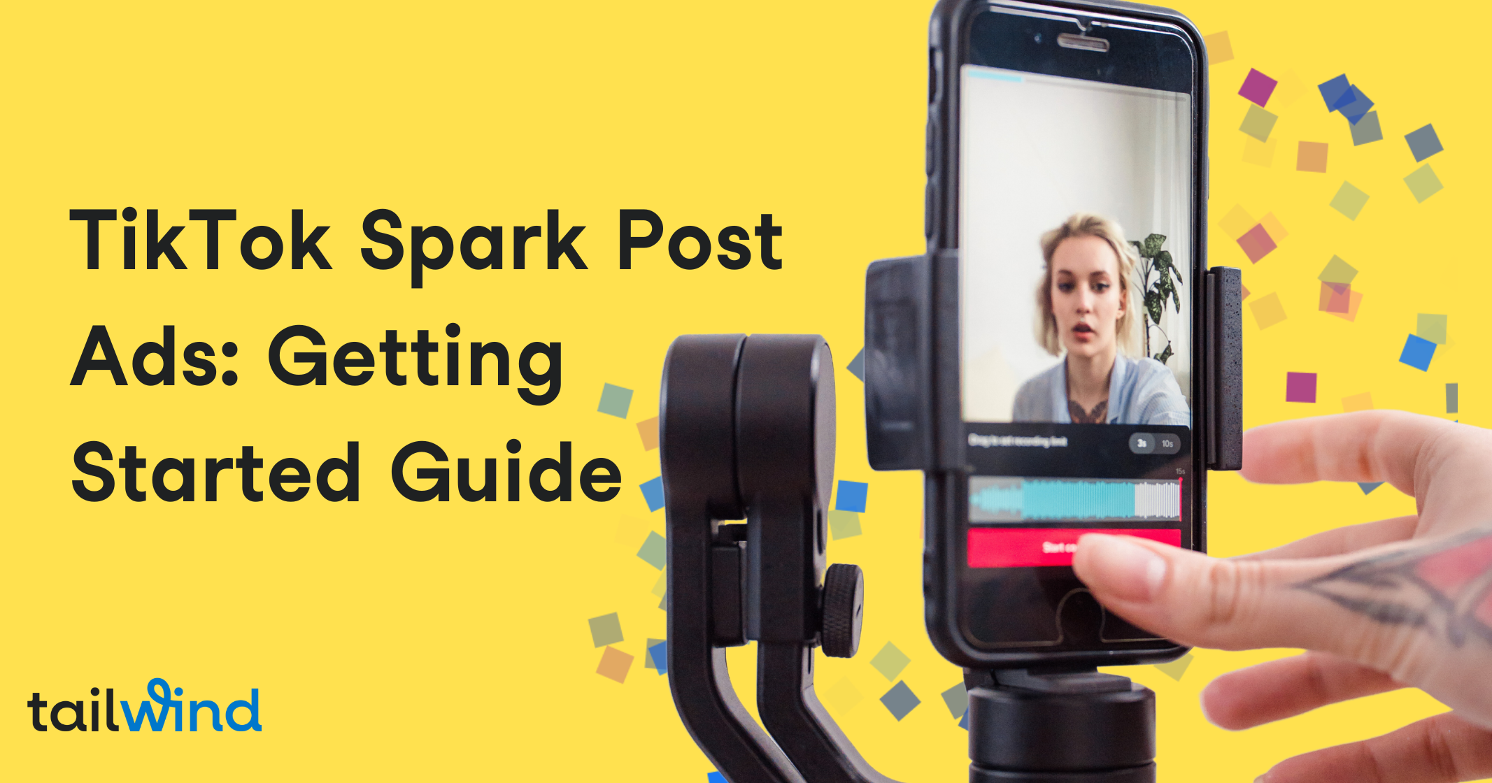 TikTok Spark Post Ads Getting Started Guide Woman recording TikTok video