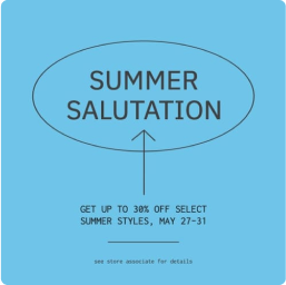 Summer Salutation Promotion - Instagram Post Template