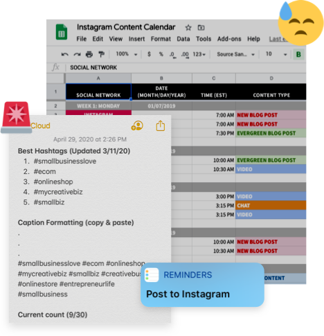 Stop wasting time scheduling Instagram posts the old way